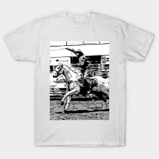 Rodeo Cowboy - Steer Roping Event T-Shirt